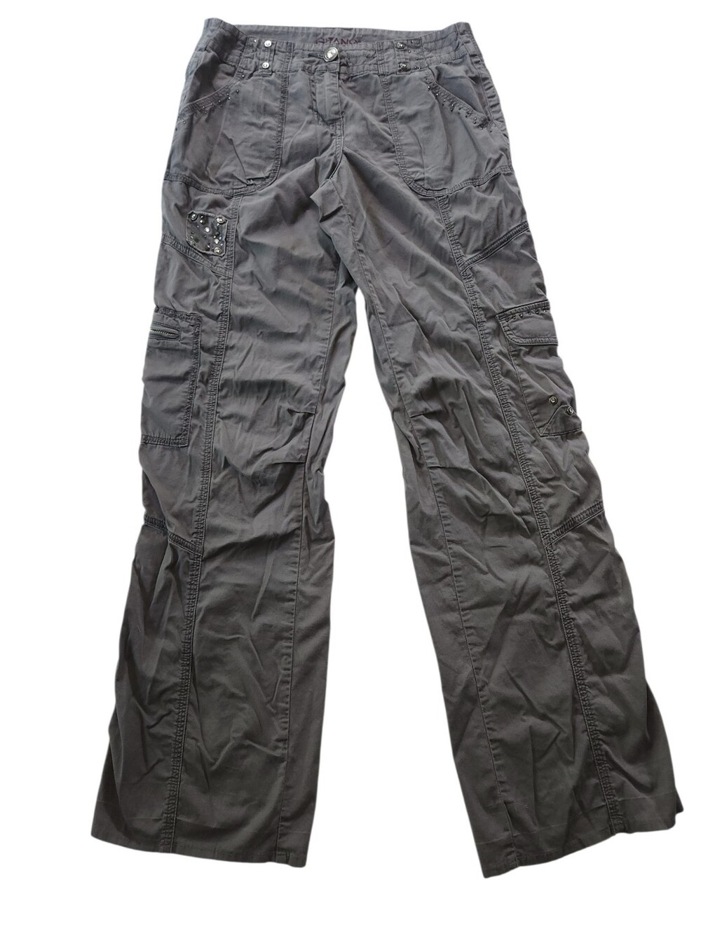Y2k Low Rise Baggy Mcbling Cargo Pants Gitano Sz 6